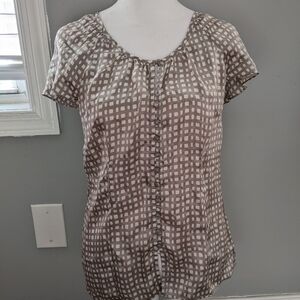 Banana Republic Beige Silk blouse XS